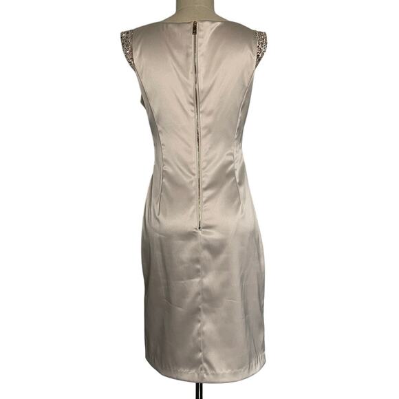Vince Camuto Champagne Rhinestone Cocktail Dress - Picture 4 of 8